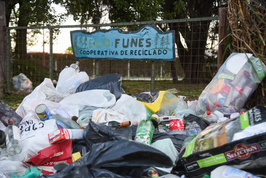 La basura de Funes, en la agenda nacional de noticias